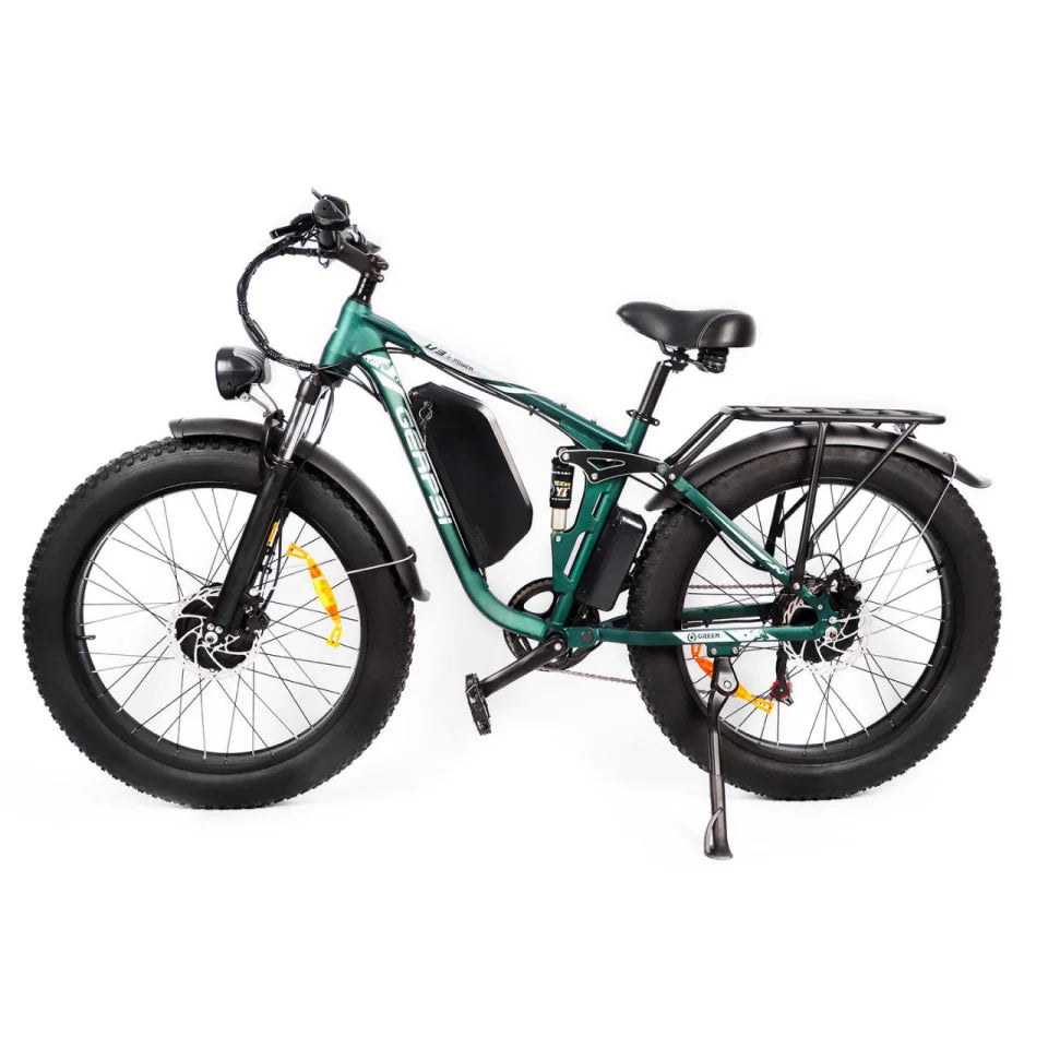 Fat Tires Dual Suspension Adult Off-Road All-Terrain Electric Bicycle