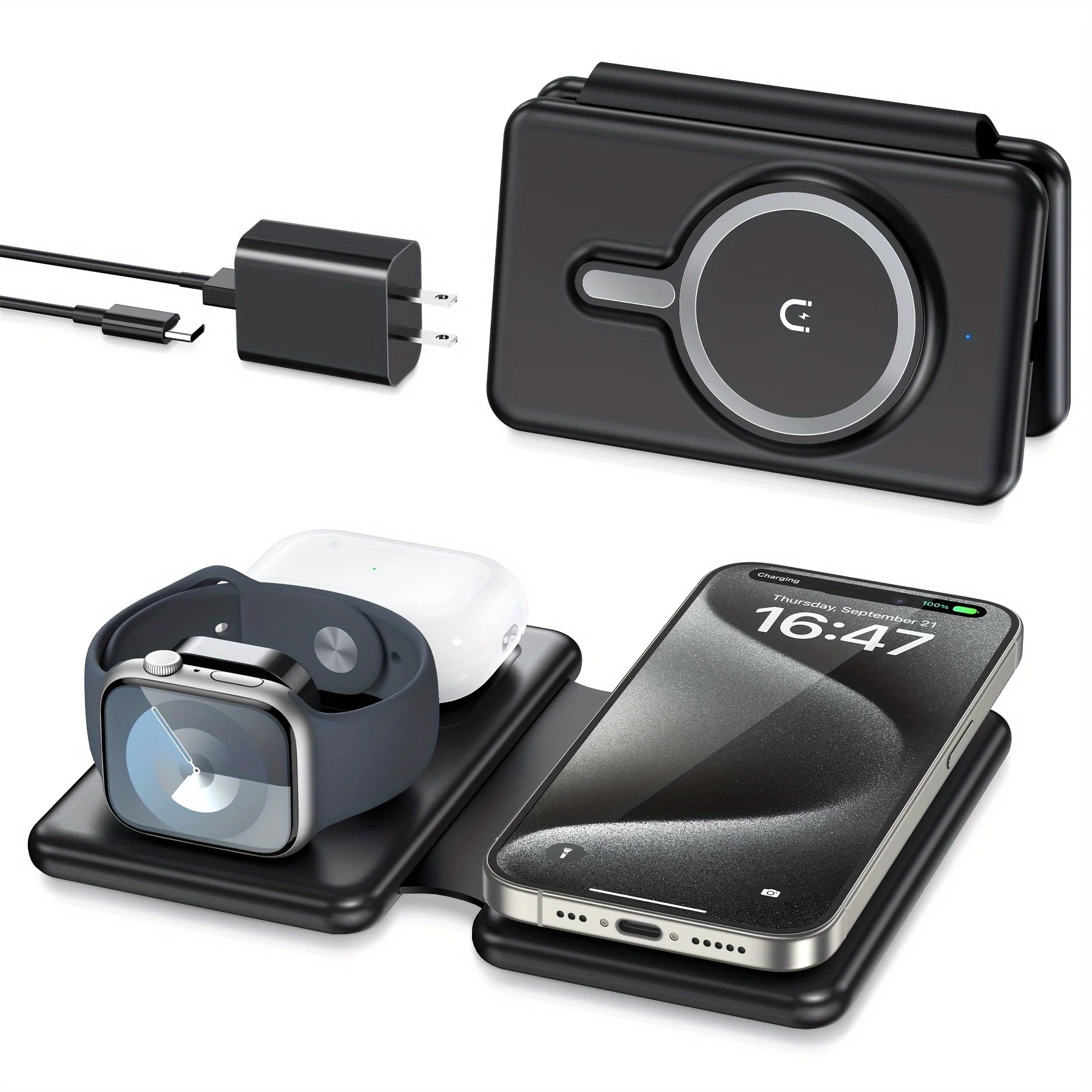 Cell Phone Wireless  Travel Charging Station