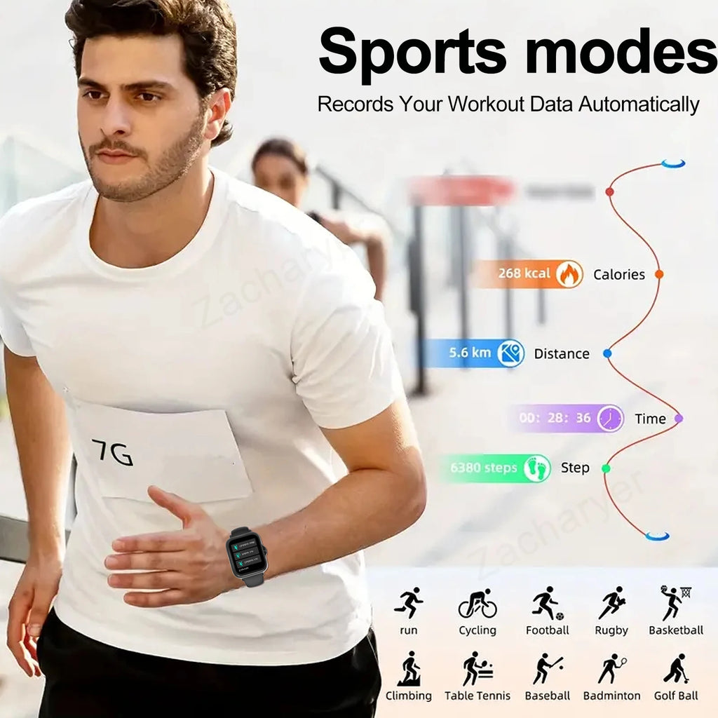 Bluetooth Sports Smart Watch Fitness Tracker