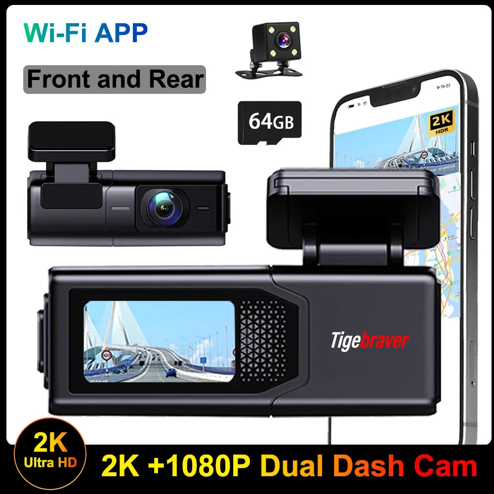 Dash Cam Front and Rear for Car Video Recorder