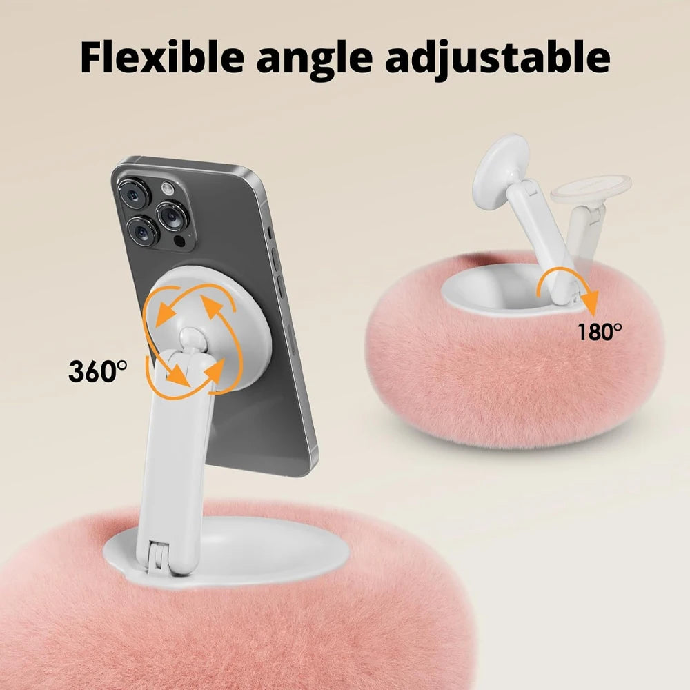 Plush Pillow Adjustable Magnetic Phone Stand